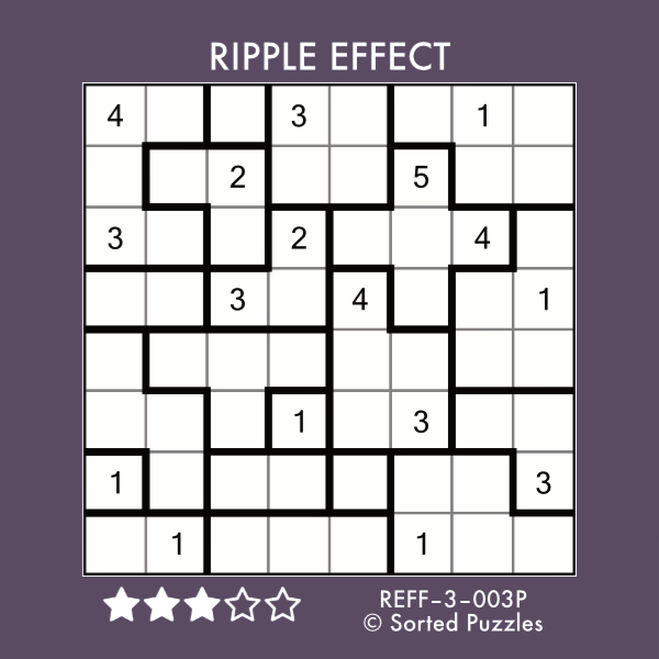 Ripple Effect [REFF3003P] Sorted Puzzles